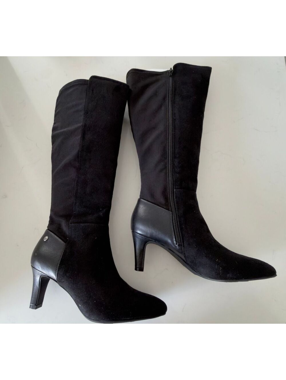 LifeStride Gracie Black Knee High Boot Women Size 9.5W